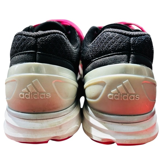 Adidas Black and Pink Athletic Shoes with Cushioned Midsole, Size 9.5 - Picture 2 of 9